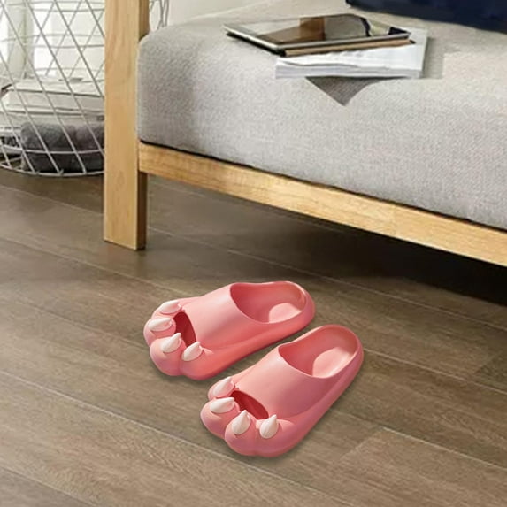 Slipper Shoes Couples Sandals Cute Comfortable cat paws Slippers for Outdoor 32 to 33 yards