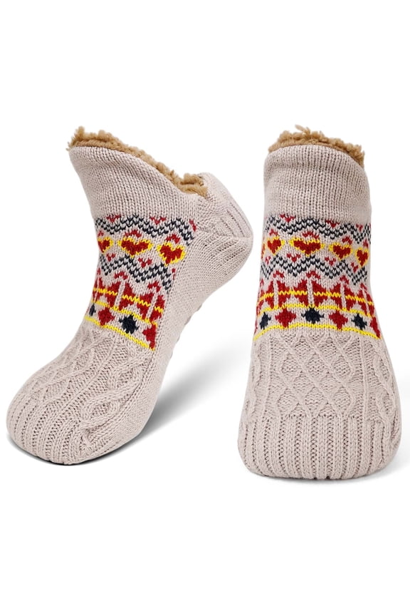 Slipper Socks, PUTUO Fuzzy Socks, Thermal Cozy Warm Fluffy Winter Warm Socks, 1 Pair Plush Socks for Men, Christmas Gifts for Men