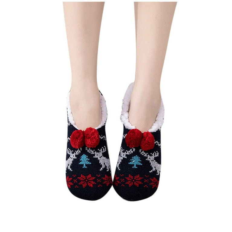Slipper Socks for Women Cozy Cute House Indoor Socks Warm Fuzzy