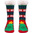 thumbnail image 1 of Slipper Socks for Women with Gripper - Winter Non Slip Thick Fuzzy Socks - Warm Cozy Christmas Socks Gift, 1 of 7