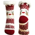 thumbnail image 1 of Slipper Socks for Women with Gripper - Winter Non Slip Thick Fuzzy Socks - Warm Cozy Christmas Socks Gift, 1 of 7