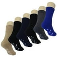 thumbnail image 1 of Slipper Socks,size 9-11 or 10-13 ,6 Pairs(10-13 Mens), 1 of 1