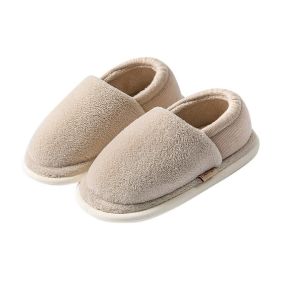 Slipper for Women Closed Back Fuzzy House Shoes Rubber Sole Slip On Soft-Lightweight Non Slip Indoor/Outdoor