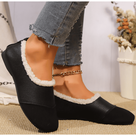 Slipper for Women, Cozy Indoor with Anti-slip rubber sole, Warm Ankle Socks as Ladies Gifts