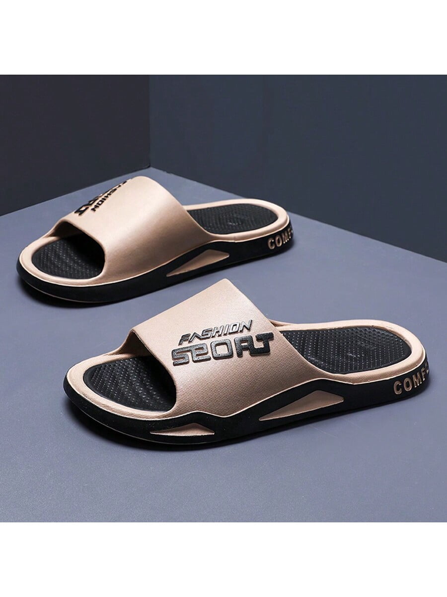 House Slippers for Men in brown leather and open toe » Bresco Clogs