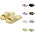 thumbnail image 1 of Slippers For Women And Men Pillow Slippers Shower Shoes Indoor Slides Bathroom Sandals Comfort Lightweight Thick Sole Easy To Clean, 1 of 5