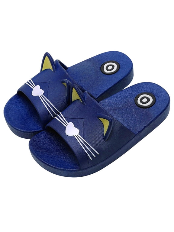 Slippers Gift for Boys Slippers for Girls Boys Non Slip Quick Drying Shower Slides Kids Cartoon Bathroom Sandals Home Slippers Save Big