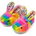 thumbnail image 1 of Slippers for Girls Toddler Kids Rabbit Winter Slippers Soft Plush Indoor Bunny Slippers Cozy Warm Fuzzy House Shoes with Non Sole Kids Slippers Multicolour 200, 1 of 4