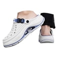 thumbnail image 1 of Slippers Men Rubber Summer Sneakers, Quick Drying, Odor Resistant, Breathable Non-Slip Beach Sandals, Soft Hollow Out Platform Slip On Shoes, 1 of 9