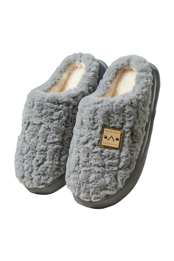 Slippers for Men, Winter House Slippers Indoor Outdoor Fashionable And Winter Home Winter Thick Sole With Warmth Couple Style Fashionable High-End Slippers