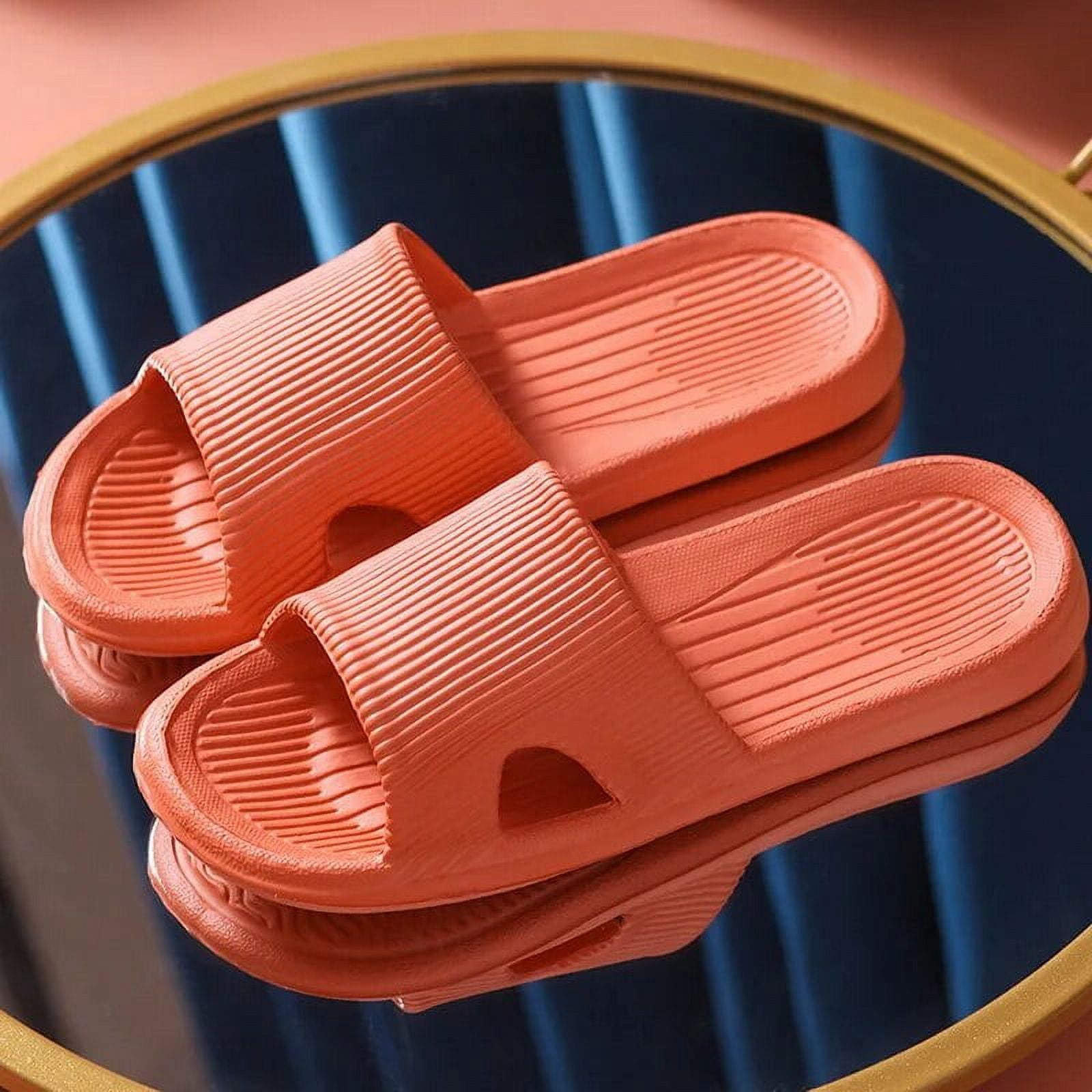 Slippers Thick Platform Bathroom Cloud Slippers Non-Slip Flip Flops Woman Sandals Women Fashion ...