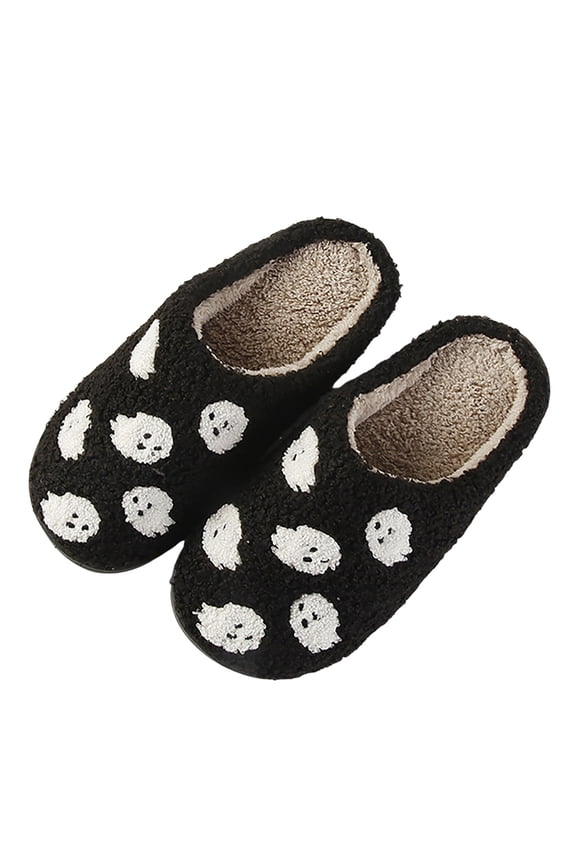 Slippers Winter Womens Mens Fluffy Plush Slippers Cute Cartoon Slippers Cuddly Warm Shoes Indoor Outdoor Girls Women
