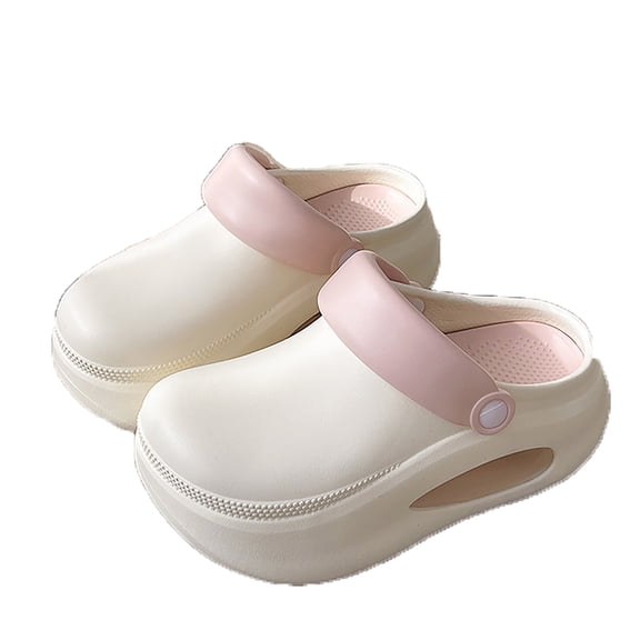 Slippers for Women,2025 New Cloud Platform Sandals Summer Non Orthopedic Slides With 35" Thick Sole | Breathable Closed Toe Mules For Beach Pool & Streetwear,Womens Slippers,Beige,7