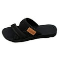 thumbnail image 1 of Slippers for Women,Cloth Flip Flops for Women Soft Sole Comfortable Beach Slippers Casual Outdoor Cloth Flip Flops for Summer Wear,Womens Slippers,Black,6.5, 1 of 5