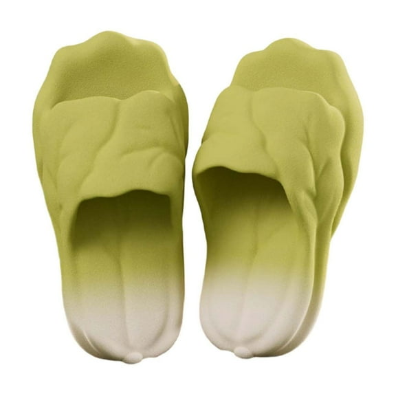 Slippers for Women,Comfortable Open Toe Slippers For Women Men Soft Indoor Outdoor Shoes With Sole Casual Home Footwear For All Seasons,Womens Slippers,Light Yellow,38