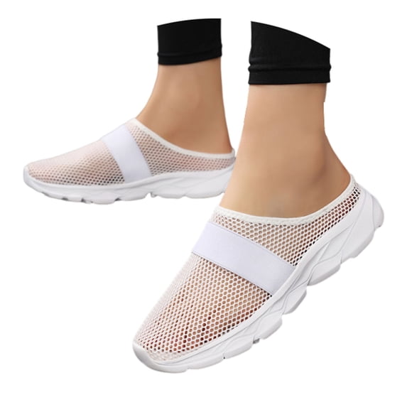 Slippers for Women,Comfortable Slipper For Casual And Sporty Outfits Seasons Easy On Design With Closed Toe Versatile Flat Sole For Daily Wear,Womens Slippers,White,8