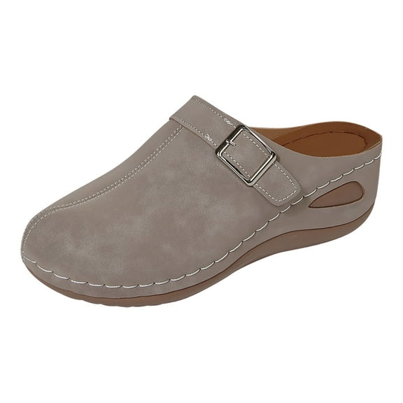 Slippers for Women,Comfortable Slippers For Casual Leisure And Entertainment On Design With Wedge Heel For Spring Summer And Fall,Womens Slippers,Khaki,6.5