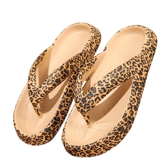 Slippers for Women,Flip Flop Clip Foot Non Outdoor Summer Soft Soled Bathroom Couples Wear Sandals Casual Thick Soled Sandals,Womens Slippers,Khaki,8.5