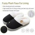 thumbnail image 1 of Slippers for Women, Knitted Shoes, Faux Fur Lined Comfy Plush House Slipper for Women Scuff, Indoor Outdoor Anti-Slip Memory Foam Home Shoes(Blue Gray,38-39), 1 of 8