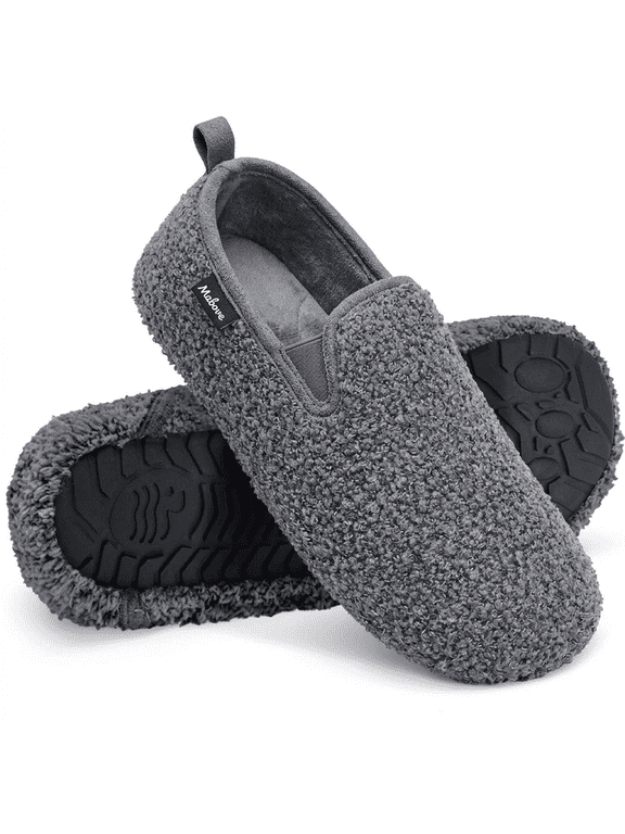 Women's Memory Foam Slippers, Cozy Fleece House Shoes with Plush Lining, Warm Non-Slip Indoor Outdoor Home Footwear for Ladies Fall Winter