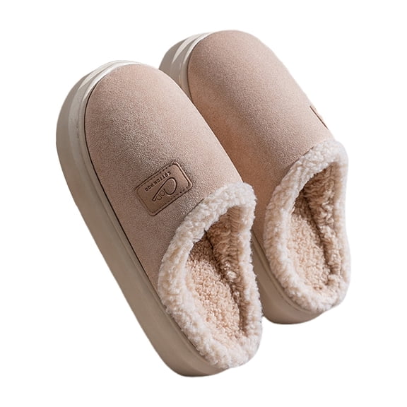 Slippers for Women,Memory Foam Slide Slippers Comfortable Indoor Outdoor Slides with Thick Sole Warm Footwear for Women Men Arch Support Easy Slide On House Shoes Soft,Z02 Khaki,36