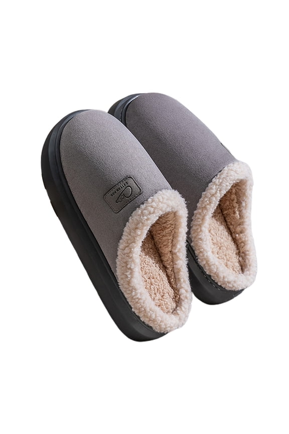 Slippers for Women,Memory Foam Slippers For Cozy Indoor Outdoor Slide On Comfort Footwear With Thick Sole Winter Warm Slide Sandals,Womens Slippers,Grey,13-14