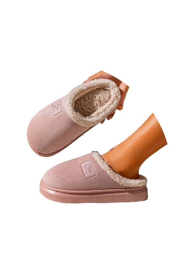 Slippers for Women,Memory Foam Slippers For Cozy Indoor Outdoor Slide On Comfort Footwear With Thick Sole Winter Warm Slide Sandals,Womens Slippers,Pink,9-10