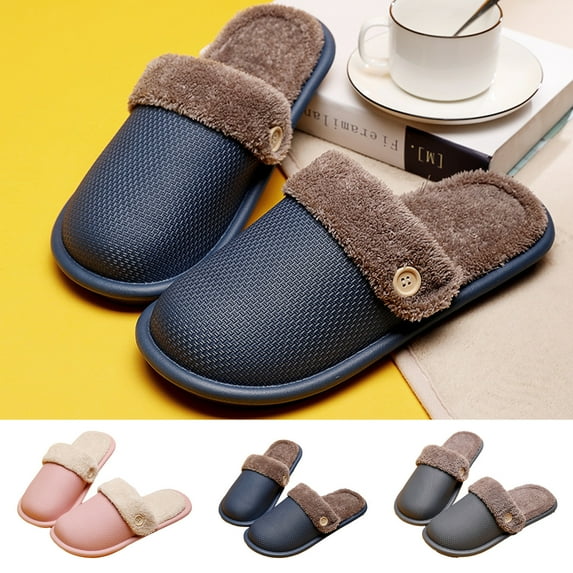 Slippers for Women Men Plush Warm Slippers Indoor Memory Foam House Shoes Ladies Comfy Soft Non-Slip House Shoes Indoor and Outdoor Girl Slippers Cute House Slippers