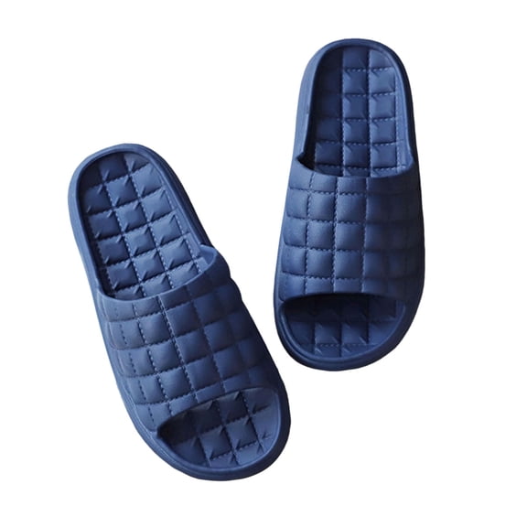 Slippers for Women,New Slippers For Women In Summer Indoor Bathroom For Men Slippers For Couples Hotel Soft Soles Solid Color Sandals,Womens Slippers,Blue,8.5