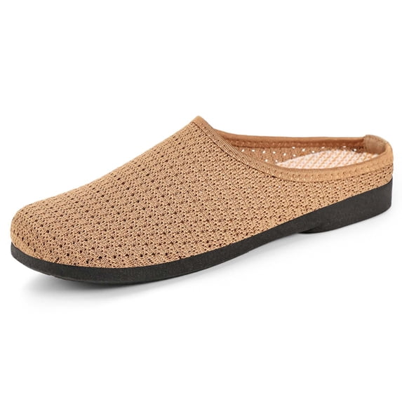 Slippers for Women,New Summer Sandals Breathable Lightweight Flat Sandals Slippers Shoes For Outside Wear Comfortable Soft Bottom Versatile,Womens Slippers,Coffee,8