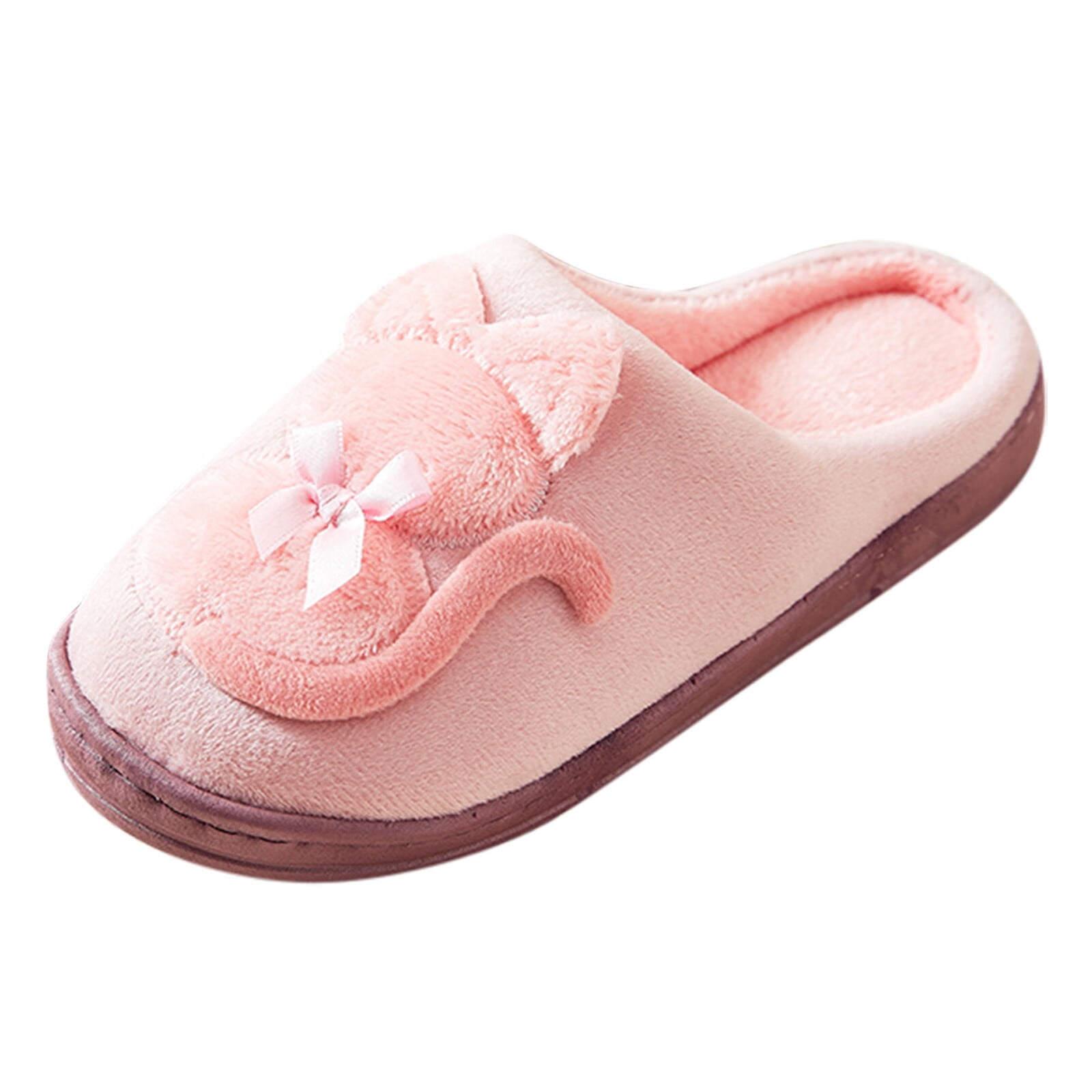 Women's pink faux fur bootie slippers, VASTI MUPPET