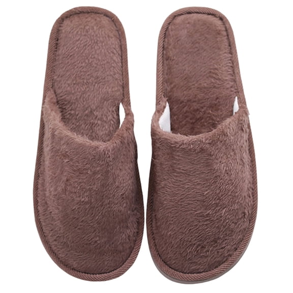 Slippers for Women,Slippers Winter Linen Slippers Breathable Guest Slippers Indoor Slippers Non For Women Men At Home Hotel,Womens Slippers,Coffee,8.5