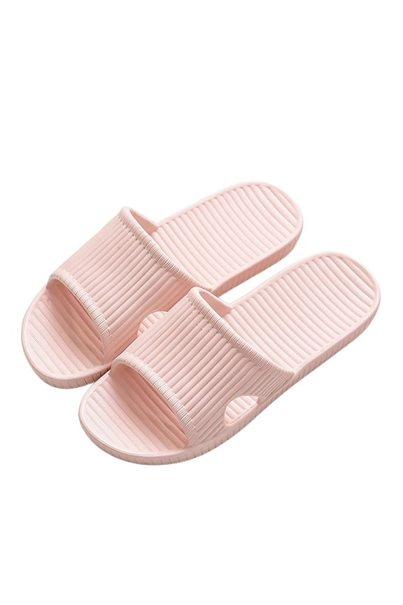 Slippers for Women,Unisex Shower Sandals Non- Pool Slides Quick-Dry Lightweight Bathroom Beach Slippers for Indoor Outdoor Use,Womens Slippers,Pink,260/40