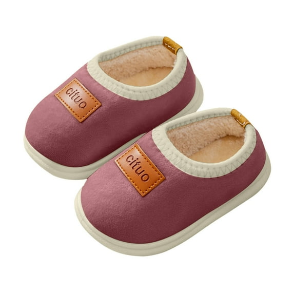 Slippers for Boys Girls On Cloud Slides Comfort Winter Cute Indoor Slippers,Size 4.5 Years-5 Years