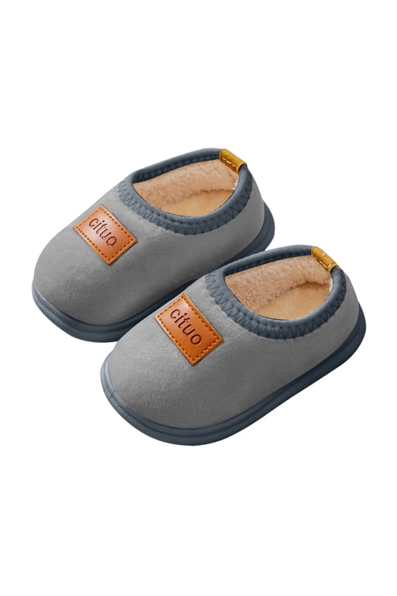 Slippers for Girls Boys Non- Cloud Slides Comfort Spring Cute Indoor Slippers,Size 3.5 Years-4.5 Years