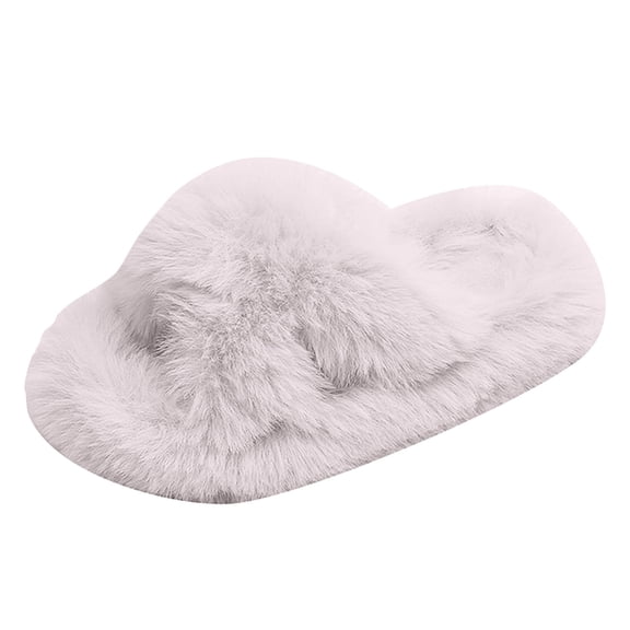 Slippers for Girls Toddler Girl's 3D Bow PU Leather Slip on Slippers Color Block Open Toe Flat Sandals House Indoor Slippers
