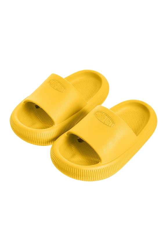 Slippers for Kids Boys Girl's Ruffle Single Band Slides Slippers PU Leather Open Toe Slip on Slippers Girls Sandals Size 1 Kids Flip Flops Size 13