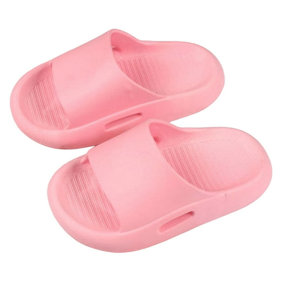 Slippers for Kids Girls Toddler Boys Girls Sandals Open Toe Arch Support Slides Adjustable Straps Cork Footbed Slippers for Indoor Outdoor