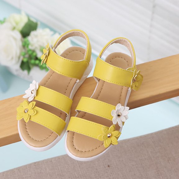 Slippers for Kids Size 2 Girl's 3D Bow Open Toe Slip on Slippers PU Leather Slides Flat Sandals Girls Fluffy Cute Fuzzy Slippers