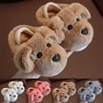 thumbnail image 1 of Slippers for Kids Winter 3D Puppy Cute Non Slip Cozy Shoes Cozy Casual Fall Warm Closed Toe Pull On Toddler Girl Shoes Grey Sizes 18-24 M, 1 of 7
