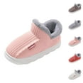 thumbnail image 1 of Slippers for Men and Women Cozy Cotton House Slippers Winter Warm Thick Lined Shoes Non- Indoor Home Footwear for Couples Comfort, 1 of 6
