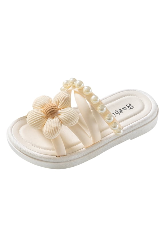 Slippers for Toddlers Size 5 Girls Bow Slippers Cute Flip Flops Summer Cushion Thick Sole Large Bow Kawaii Platform Cloud Slides Home Sandals