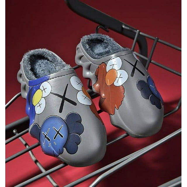 Slippers for Woman Mens Indoor Outdoor EVA Waterproof Fur Lined Clog