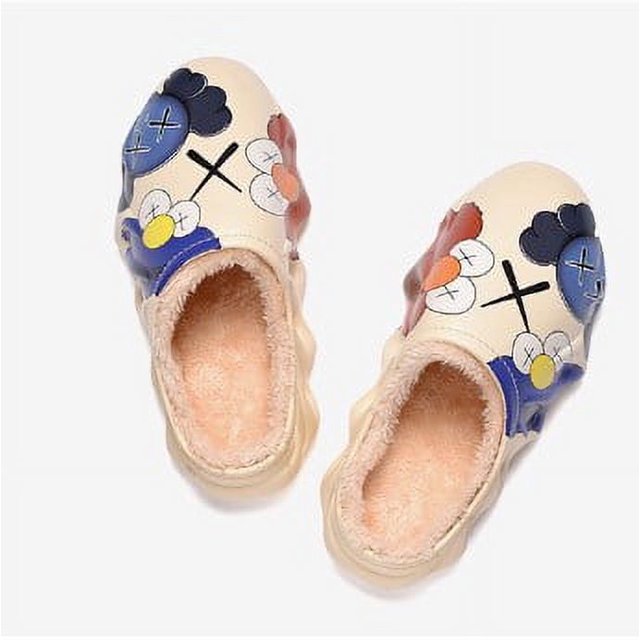 Slippers for Woman Mens Indoor Outdoor EVA Waterproof Fur Lined Clog