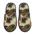 thumbnail image 1 of Slippers for Women, Aircraft Camouflage Womens Slippers Fuzzy Winter House Shoes, Soft Anti-Skid Slippers Indoor and Outdoor, 1 of 5