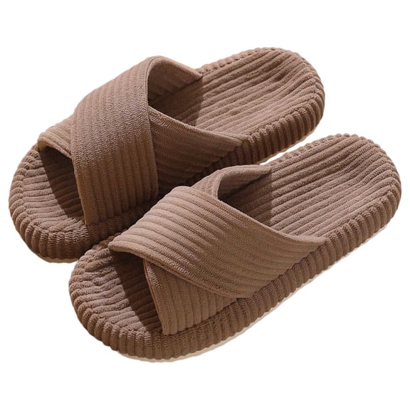 Slippers for Women,All Season Fashionable Slippers Cozy Indoor Footwear Home Comfort And Relaxation,Womens Slippers,Coffee,7