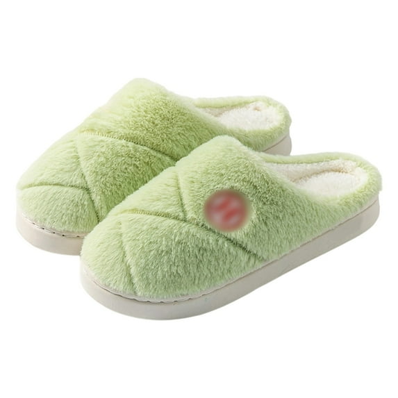 Slippers for Women,Slippers For Winter Indoor Use And Wear Quiet Home Footwear For Comfort And Warmth,Womens Slippers,Green,36