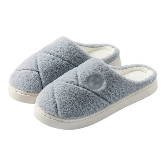 Slippers for Women,Arch Support Memory Foam Slippers Soft Comfortable Indoor Non- Warm Cozy Home Footwear for Winter,Womens Slippers,Grey,42