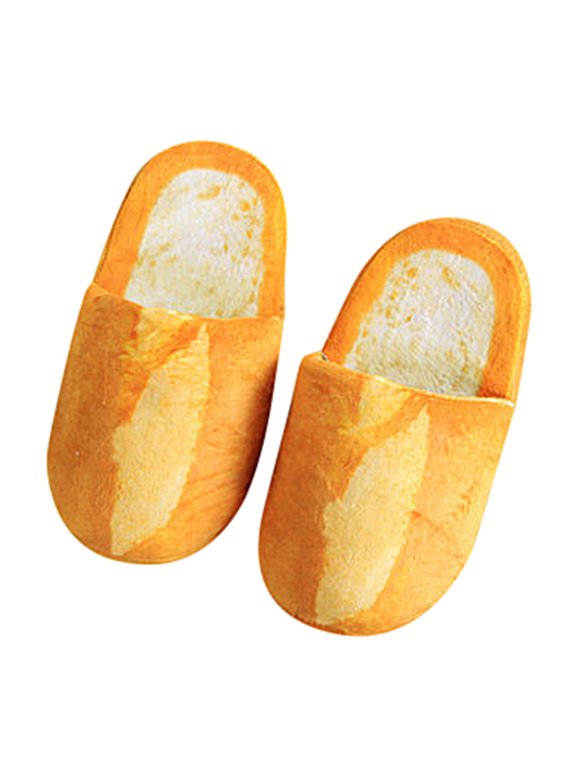 Slippers for Women,Bread Shoes Autumn Warm Shoes Slippers Bun Adult Winter Home Slipper,Womens Slippers,Yellow,8-9.5