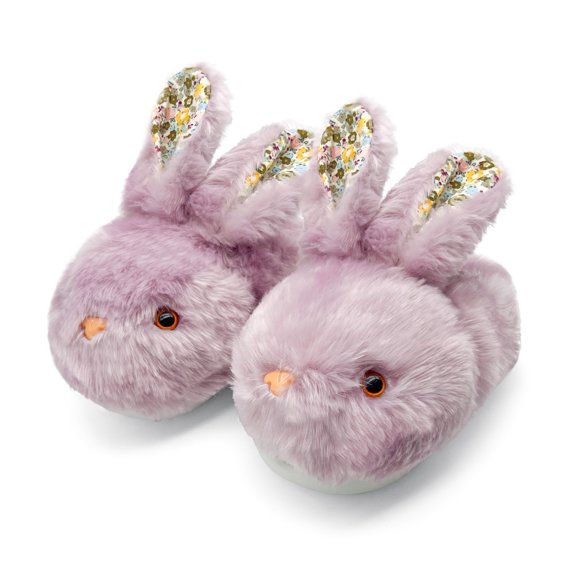 Slippers for Women,Bunny Warm Slippers Soft Memory Foam Lightweight Slippers Rabbit Shoes,Womens Slippers,Purple,10.5